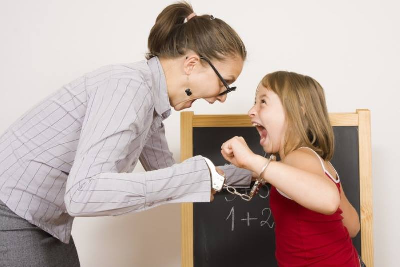 Неадекватное поведение ребенка и учитель